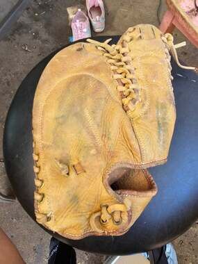 Vintage Five Star Leather First Baseman Baseball Mitt